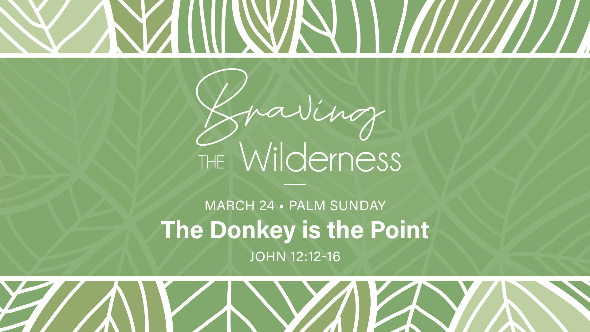 March 24 - The Donkey is the Point
